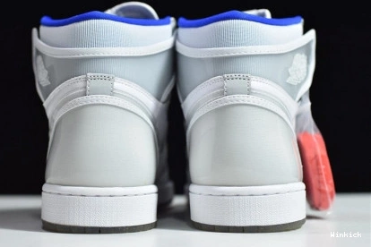 WHITE HIGH - JORDAN BLUE CK6637-104 RETRO RACER ZOOM 1 1205